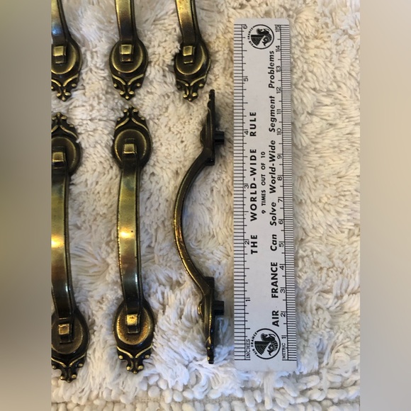 Amerock Other - Vintage Amerock cabinet / drawer handle pulls 31 brass 735-1 Patno Amerock